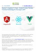 ReactJS VS AngularJS VS VueJS : Pick the best for your app project PowerPoint PPT Presentation
