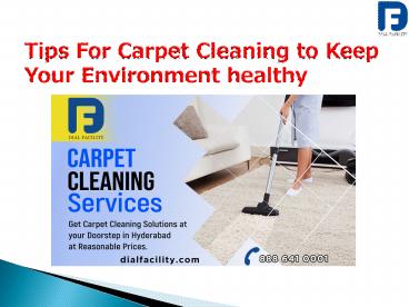 Commercial Carpet Cleaning Tips