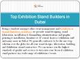 Top Exhibition Stand Builders in Dubai PowerPoint PPT Presentation