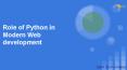 A brief look at what is Role of Python in Modern Web Development by Digital Dnyan Academy Pune PowerPoint PPT Presentation