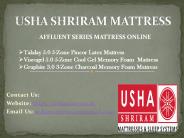 Usha Shriram Mattress – Affluent Series Mattress Collection