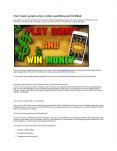 How much people enjoy online gambling and betting? PowerPoint PPT Presentation