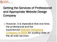 Professional and Appropriate Website Design Company PowerPoint PPT Presentation
