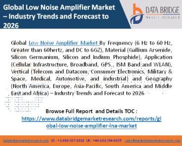 Low Noise Amplifier Market (1)