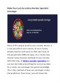 Lottery Number Specialist Astrologer PowerPoint PPT Presentation