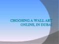 How To Choos A Wall Art in Dubai