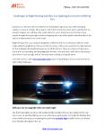 Challenges of Night Driving and How Car Lighting Accessories will Help You PowerPoint PPT Presentation