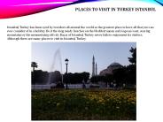 Places to Visit in Turkey Istanbul