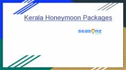 Kerala Honeymoon Packages