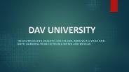 DAV UNIVERSITY
