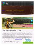 The Best Places to Visit to Kerala in August - Kerala Tour Packages PowerPoint PPT Presentation