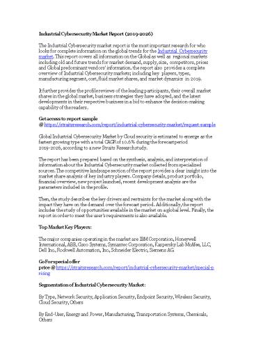 Industrial Cyber Security Market