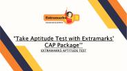 Take Aptitude Test with Extramarks' CAP Package