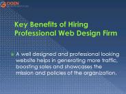 Key Benefits of Hiring Professional Web Design Firm