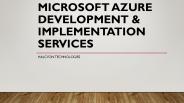 Microsoft Azure Development Implementation Services