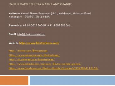 Italian Marble Bhutra Marble and Granite (2)