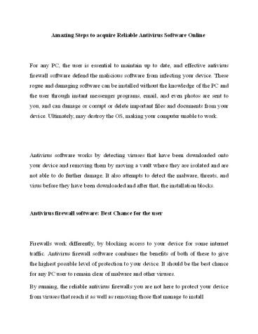 Online Malware Removal Tool