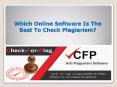 Online Plagiarism Checkers Software in 2019 PowerPoint PPT Presentation