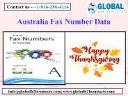 Australia Fax Number Data