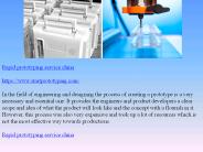 Applications and benefits of rapid prototyping techniques