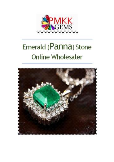 Buy Emerald Gemstone at Wholesale Price