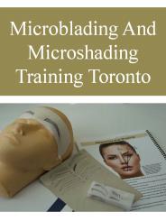 Microblading And Microshading Training Toronto