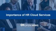 Importance of HR Cloud Services