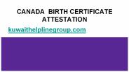 Canada Birth Certificate attestation (1)