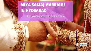 Arya Samaj Mariage in Hyderabad