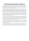 Most Essential Vitamin, Vitamin D PowerPoint PPT Presentation