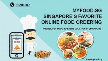 Order your favorite food online in Singapore