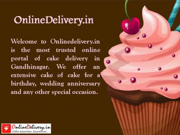 Online Cake Delivery in Gandhinagar