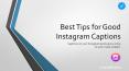 Best Tips for Good Instagram Captions PowerPoint PPT Presentation