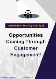 Insurance Industry Spotlight: Opportunities Coming Through Customer Engagement!