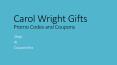 Carol Wright Gifts Promo Codes and Coupons
