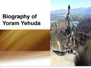 Biography of Yoram Yehuda