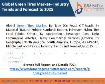 Green Tires Market