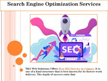 Search Engine Optimization Services