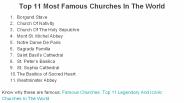 Top 11 Most Famous Churches In The World