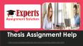 Thesis Assignment Help PowerPoint PPT Presentation
