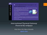 International Payment Gateway offers effective business
