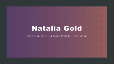 Natalia Gold - Real Estate Agent in Beverly Hills, CA