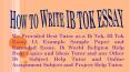 How to write Ib Tok Essay and Tok Presentation Tutor PowerPoint PPT Presentation