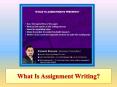 What Is Assignment Writing? PowerPoint PPT Presentation