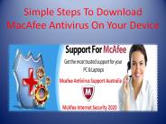 Simple Steps To Download MacAfee Antivirus On Your Device
