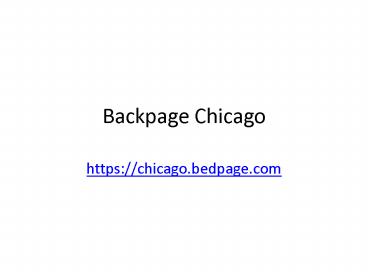 Backpage Chicago