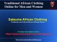 Traditional African Clothing Online PowerPoint PPT Presentation