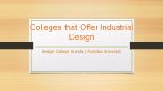 Colleges That Offer Industrial Design - Avantika University