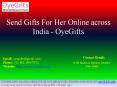 Send Gifts for Her Online across India, Same day Delivery - OyeGifts