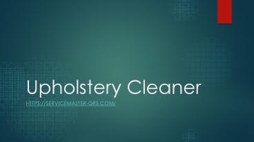 Upholstry Cleaner